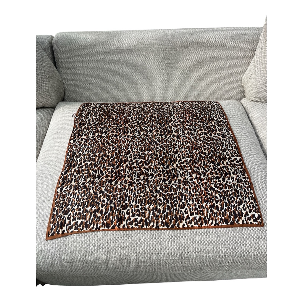 Vintage Made In Japan Silky Cheetah Leopard Print Scarf